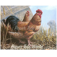 Buff Sussex Cockerel - 8" x 10"