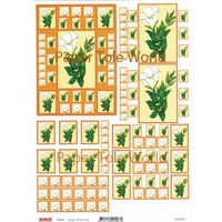 Garden V - Card Sheet - 8" x 10"