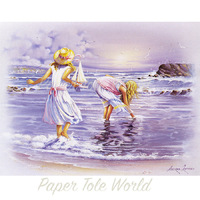 Girls at Beach - Single Print - 8" x 10"