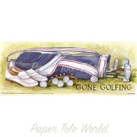Gone Golfing - 4" x 10"