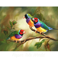 Gouldian Finches - 9" x 12"