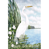 Great White Egret - 12" x 18"