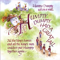 Humpty Dumpty - Single Print - 12" x 12"