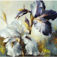 Irises After Rain - 9" x 9"