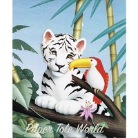 Kids White Tiger - 8" x 10"