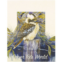 Kookaburra on Fence Post - 8" x 10"