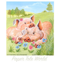Piggies Playtime C - 5" x 6"