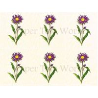 Purple Gerbra - Card Sheets - 8" x 10"
