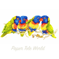 Rainbow Lorikeets - 11" x 7"