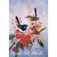Superb Blue Wrens - 5" x 7"