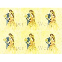 Yellow Bride - Card Sheet - 8" x 10"