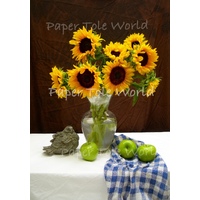 Still Life Sunflowers, 7" x 10"