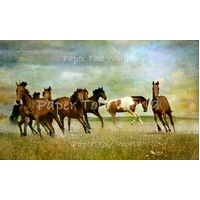 Wild Horses 7" x 12", Single Print