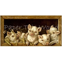 5 Little Piggies - 6" x 12"