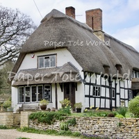 English Cottage - 10" x 10", Single Print