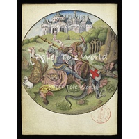 Saint George The Dragon Slayer -  8.7" x 11.5"