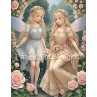 Fairy Sisters III - 9" x 11.5", Single Print