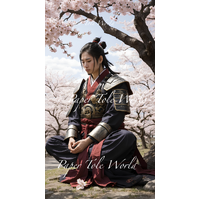 Japanese Warrior Meditating 7.6" X 13.6", Single Print