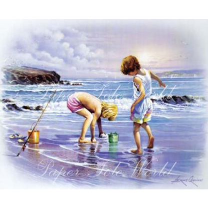 Picture of Boys at Beach - 8" x 10"