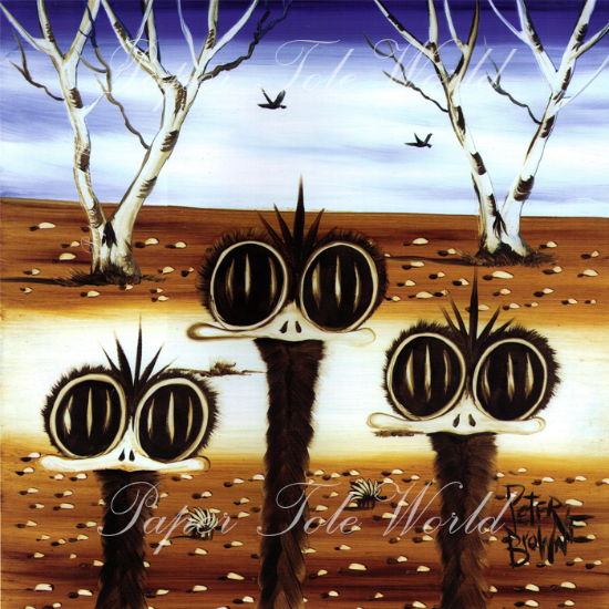 Picture of Emus - 9.5" x 9.5"