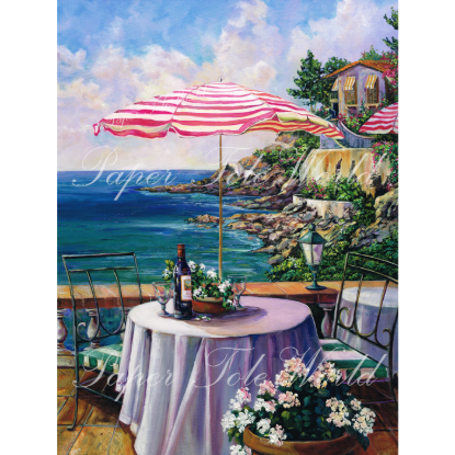 Picture of French Riviera - Right - 12" x 16"