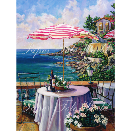 Picture of French Riviera - Right - 12" x 16"