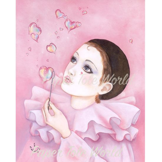 Picture of Mime & Hearts - 8" x 10"
