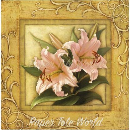 Picture of Pretty in Pink - Lilies - 12" x 12"