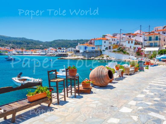 Picture of Greek Shoreline 9" x 12"