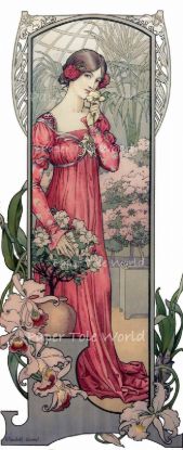 Picture of Lady In Red Dress -  5" x 12"