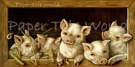 Picture of 5 Little Piggies - 6" x 12"