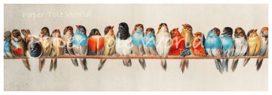 Picture of Birds On A Perch - 5" x 15"
