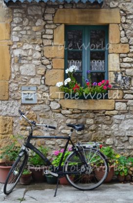 Picture of Window With Bicycle - 7" x 11"