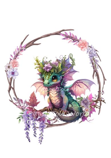 Picture of Baby Dragon - 7" x 10"