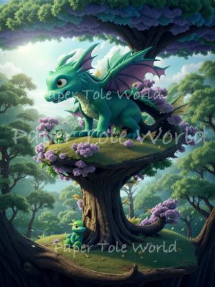 Picture of Dragon In The Forest - 7.5" x 10"