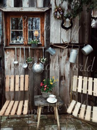 Picture of Vintage Cabin, 10" x 13"